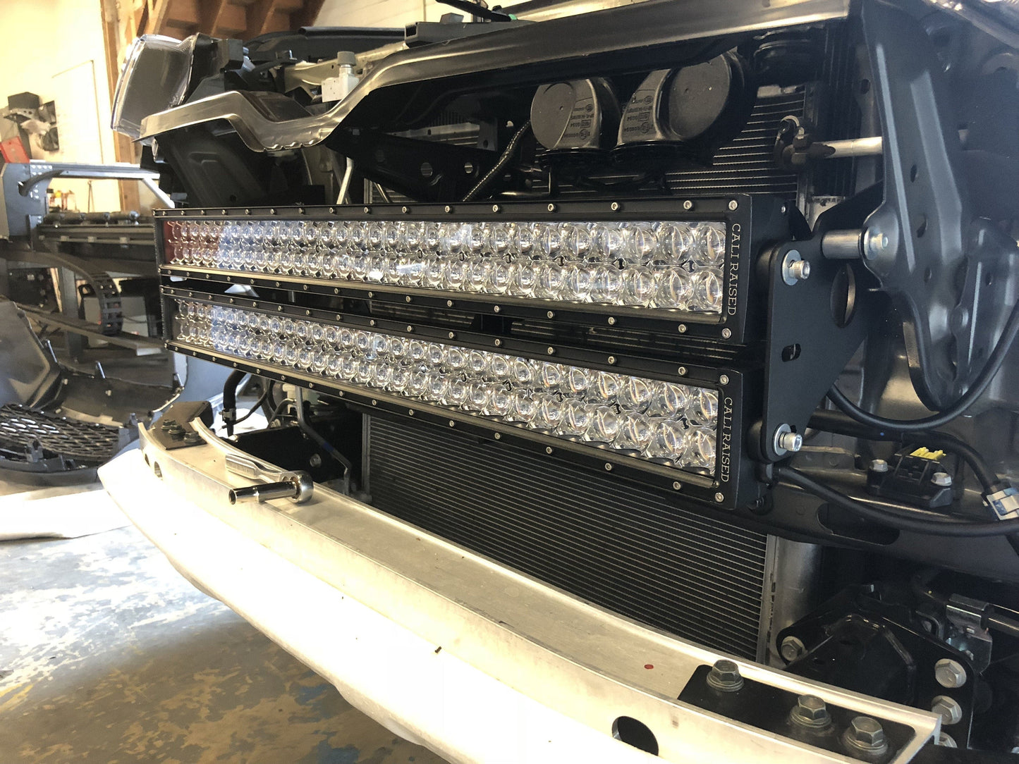 Cali Raised LED Bumper & Grille Light Bar Kits 2014-2022 TOYOTA 4RUNNER 32" HIDDEN GRILLE LED LIGHT BAR BRACKETS KIT
