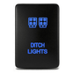 Cali Raised LED Ditch Light Combos 2005-2015 TOYOTA TACOMA LOW PROFILE LED DITCH LIGHT BRACKETS KIT