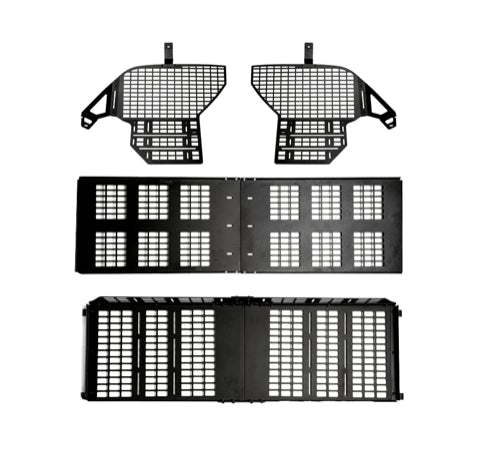 Cali Raised LED Molle Gear 2 Row Seating / Both Sides & Middle Tray & Upper Tray (+$660) 2010-2022 Toyota 4Runner Interior Rear MOLLE Panel