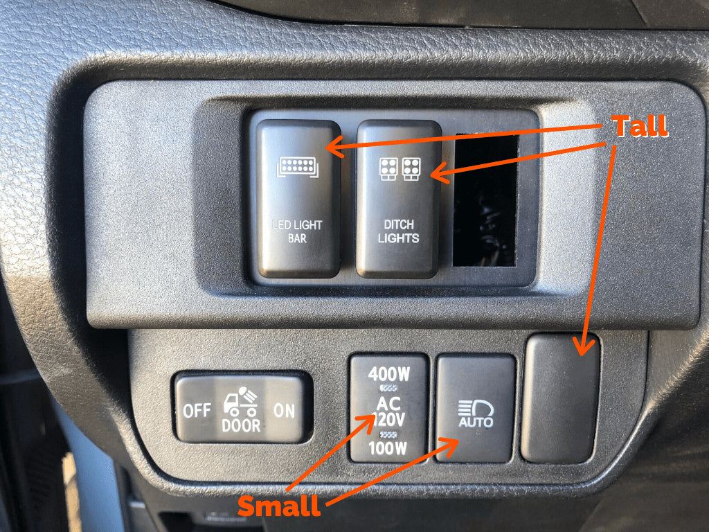 Cali Raised LED Switches Toyota OEM Style "OFF-ROAD LIGHTS" Switch